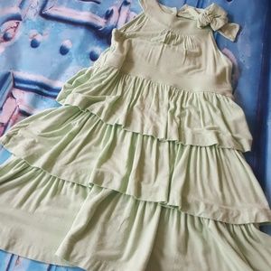 Janie and jack size 3 light Green ruffled dress